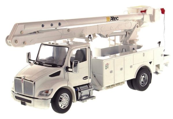 Kenworth T380 with Altec AA55 Aerial Service Truck White - 1:32